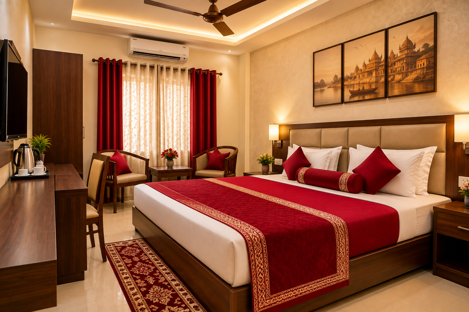Deluxe Room near ISKCON Temple Vrindavan